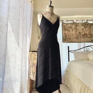 y2k black‎ fairy asymmetrical sparkly dress